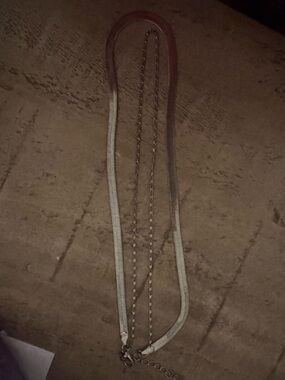 Silver Multi-Chain Necklace Set